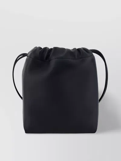Valentino Garavani Black Vlogo Pouf Mini Bucket Bag