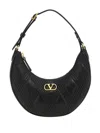 Valentino Quilted Mini Shoulder Bag With Adjustable Strap In Black