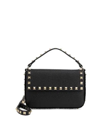 Valentino Garavani Mini Rockstud Bag In Calfskin In Black