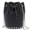 Valentino Mini Rockstud Bucket Bag In Black