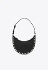 Valentino Garavani Mini Rockstud Calf Leather Hobo Bag In Black