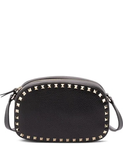 Valentino Garavani Mini Rockstud Camera Case In Black