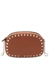 Valentino Mini Rockstud Chain Cross Body Bag In Brown