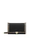 Valentino Mini Rockstud Crossbody Bag In Black