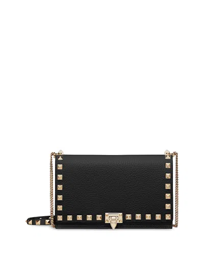 Valentino Garavani Mini Rockstud Crossbody Bag In Black