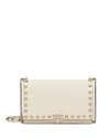 Valentino Garavani Mini Rockstud Crossbody Bag In White
