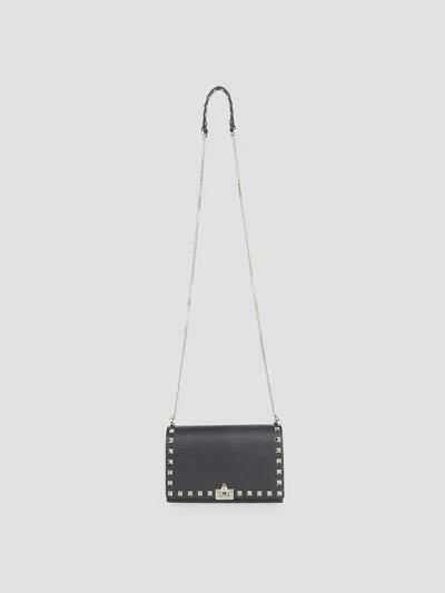 Valentino Garavani Valentino Mini Rockstud Handbag In Black