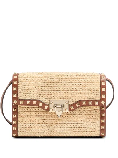 Valentino Garavani Valentino Mini Rockstud Shoulder Bag In Red