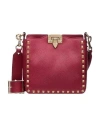 Valentino Mini Rockstud Shoulder Bag In Red