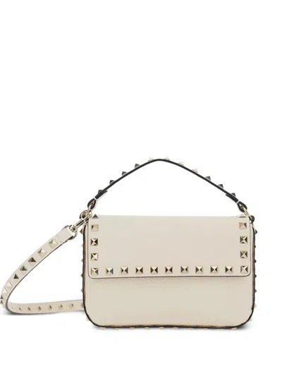 Valentino Garavani Mini Rockstud Tote Bag In White