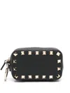 Valentino Mini Rockstud Kosmetiktasche In Schwarz