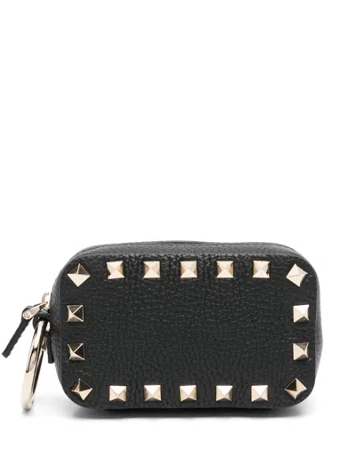 Valentino Garavani Mini Rockstud Kosmetiktasche In Schwarz