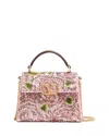 Valentino Mini Vsling Embroidered Handbag In Multi