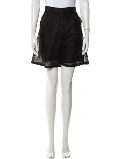 Pre-owned Valentino Mini Shorts In Black