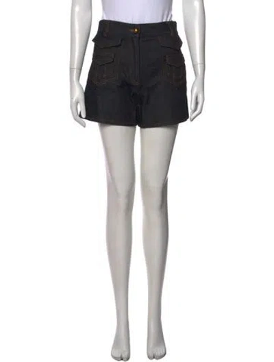 Pre-owned Valentino Mini Shorts In Black