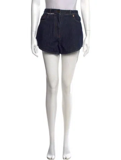 Pre-owned Valentino Mini Shorts In Blue