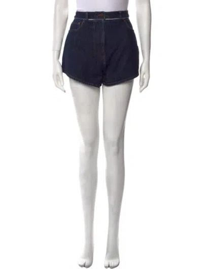 Pre-owned Valentino Mini Shorts In Blue