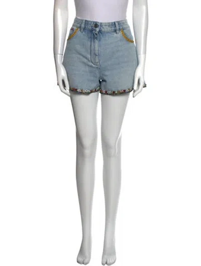 Pre-owned Valentino Mini Shorts In Blue