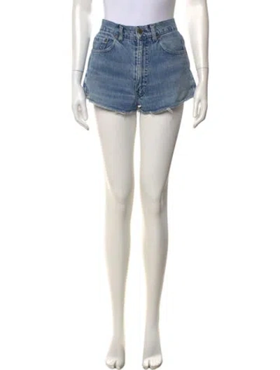 Pre-owned Valentino Mini Shorts In Blue