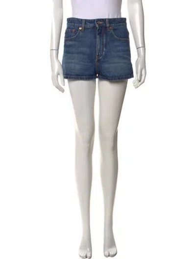Pre-owned Valentino Mini Shorts In Blue