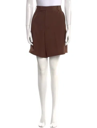 Pre-owned Valentino Mini Shorts In Brown