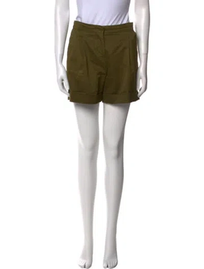 Pre-owned Valentino Mini Shorts In Green