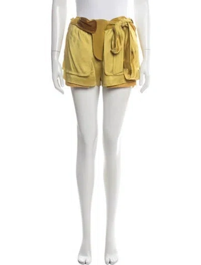 Pre-owned Valentino Mini Shorts In Green