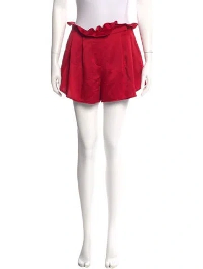 Pre-owned Valentino Mini Shorts In Red