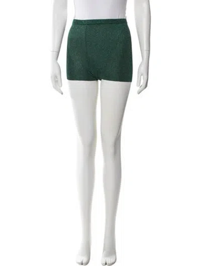 Pre-owned Valentino Mini Shorts W/ Tags In Green