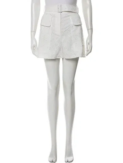 Pre-owned Valentino Mini Shorts In White