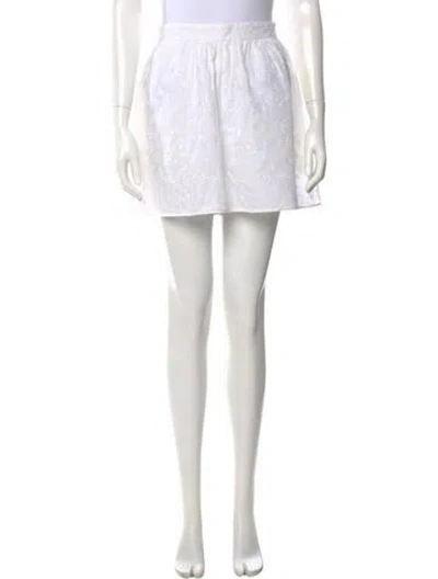 Pre-owned Valentino Mini Shorts In White