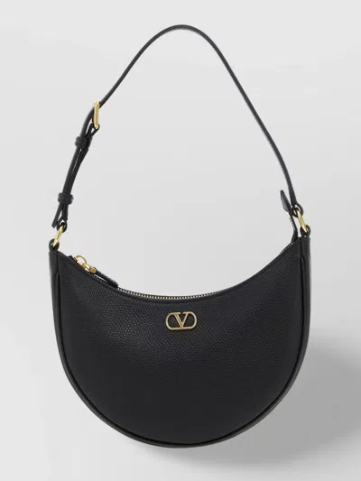 Valentino Garavani Mini Shoulder Bag Textured Finish In Black