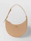 Valentino Le Mini Sac Crescent-shaped Zip-top Shoulder Bag In Neutral