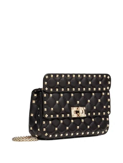 Valentino Garavani Mini Shoulder Handbag Rockstud Spike In Black