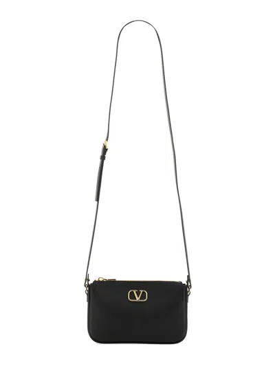 Valentino Garavani Women's Mini Vlogo Signature Calfskin Crossbody Bag In Black