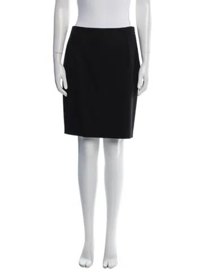 Pre-owned Valentino Mini Skirt In Black
