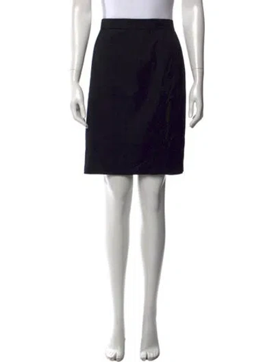 Pre-owned Valentino Mini Skirt In Black