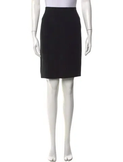 Pre-owned Valentino Mini Skirt In Black
