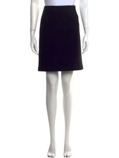 Pre-owned Valentino Mini Skirt In Black