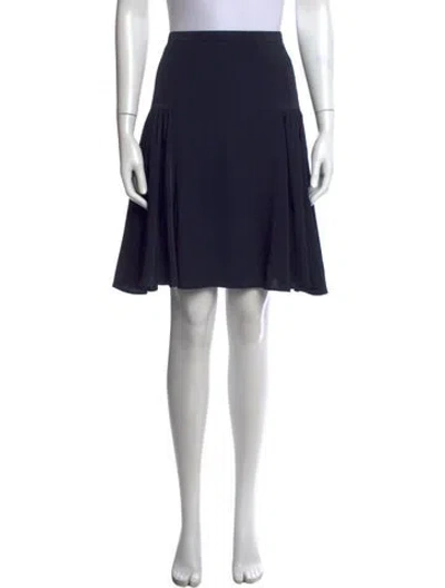 Pre-owned Valentino Mini Skirt In Blue