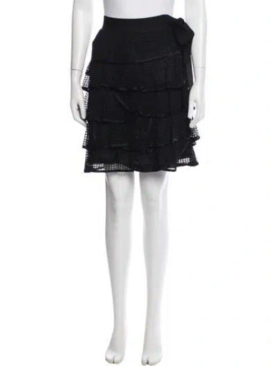 Pre-owned Valentino Mini Skirt In Blue