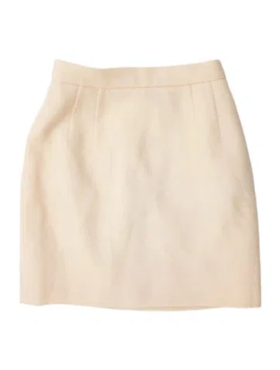 Pre-owned Valentino Mini Skirt In Neutral