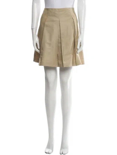 Pre-owned Valentino Mini Skirt In Neutral