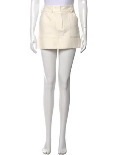 Pre-owned Valentino Mini Skirt In Neutral