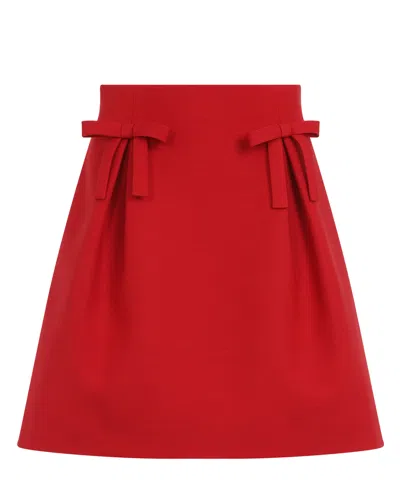 Valentino Mini Skirt In Red