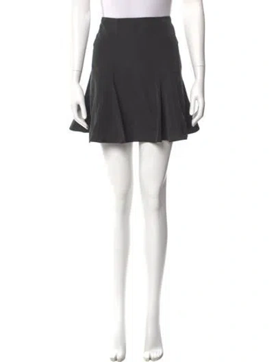 Pre-owned Valentino Mini Skirt W/ Tags In Gray