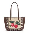 Valentino Mini Suede Embroidered Nellcôte Tote Bag