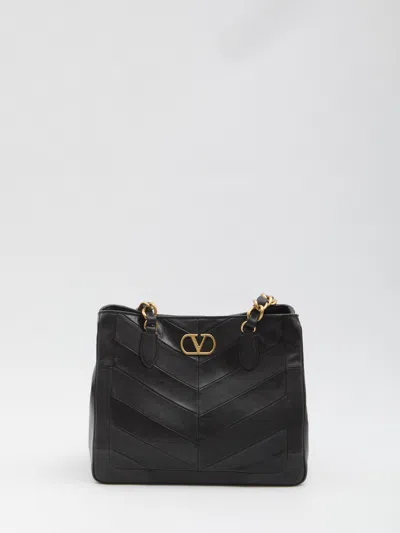 Valentino Garavani Mini Tote Handbag In Black