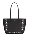 Valentino Nellcote Mini Leather Tote Bag In Black