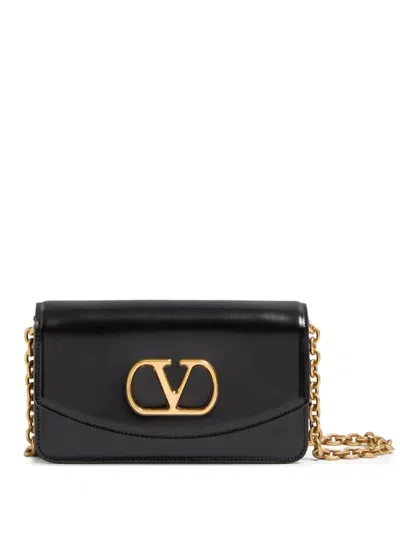 Valentino Garavani Mini Vain Clutch In Black